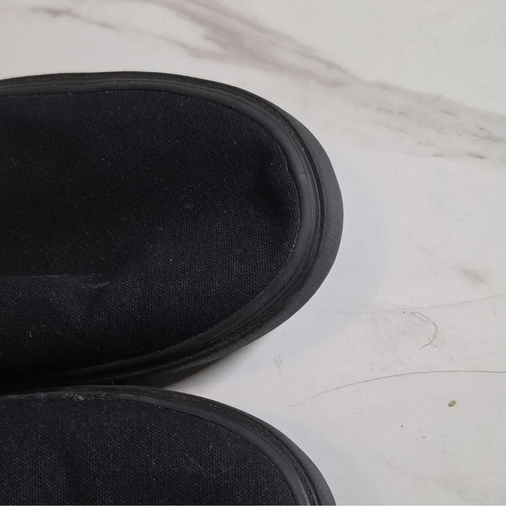 NOBO Men's Black Canvas Slip-On Casual Shoes Memory Foam Round Toe US 9.5